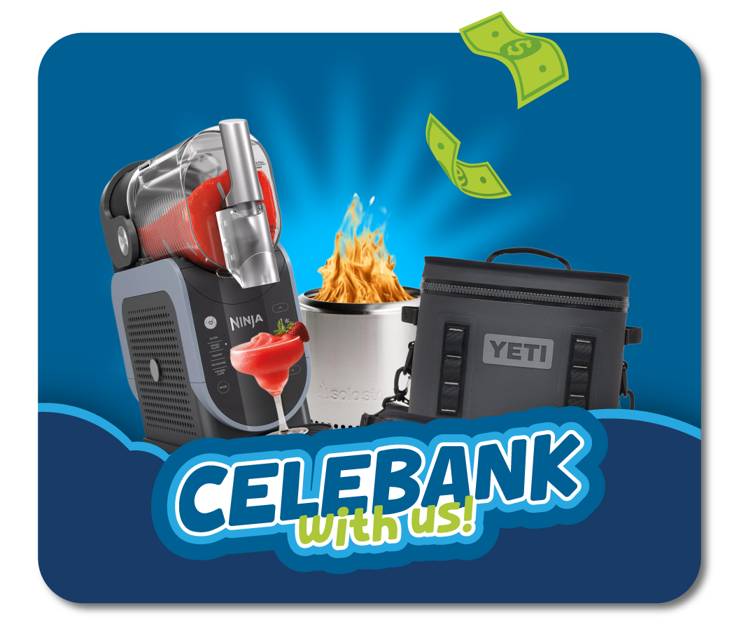 Ninja® Slushie, Solo Stove®, and YETI® Cooler.
